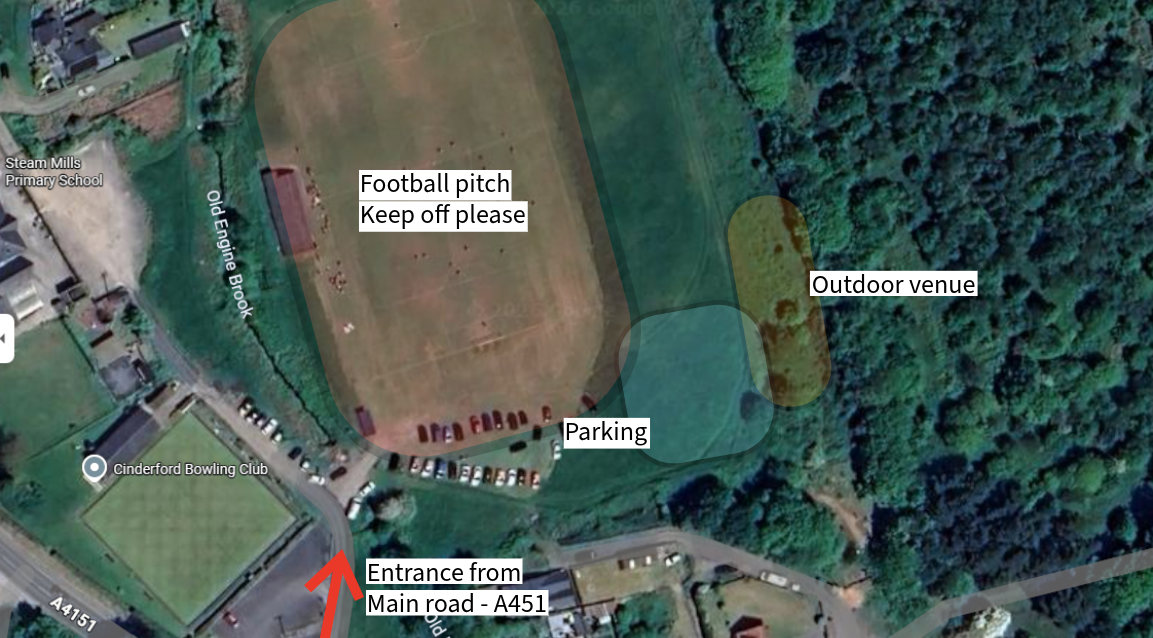How to find Forest Raceway outdoor track at Steam Mills